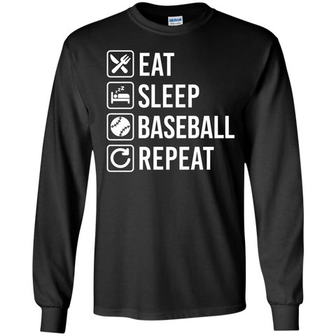 baseball eat sleep repeat T-Shirt