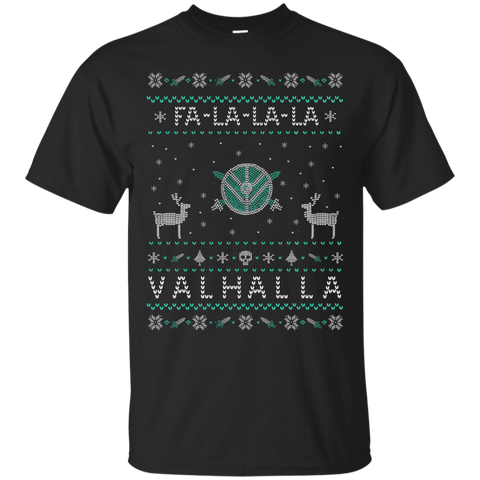 fa la la la valhalla ugly sweater holiday sweater T-Shirt