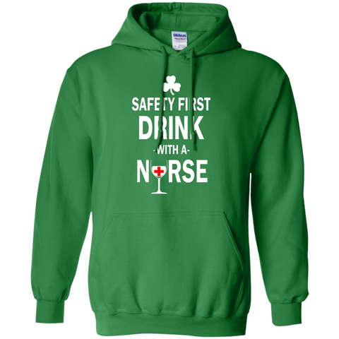 irish: safety first drink with a nurse T-Shirt
