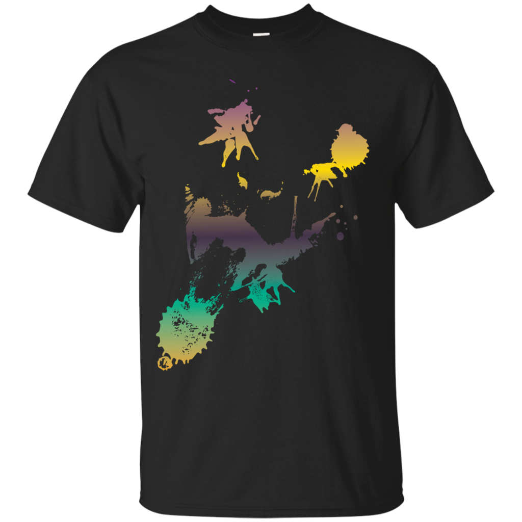 colorful grunge cat smile portrait T-Shirt