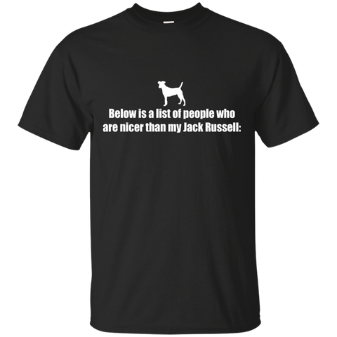 below is a list of people - jack russell T-Shirt