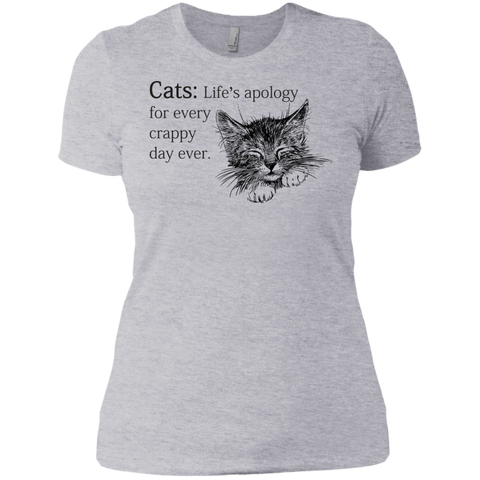 cats- life apology for every crappy day ever sweatshirt T-Shirt