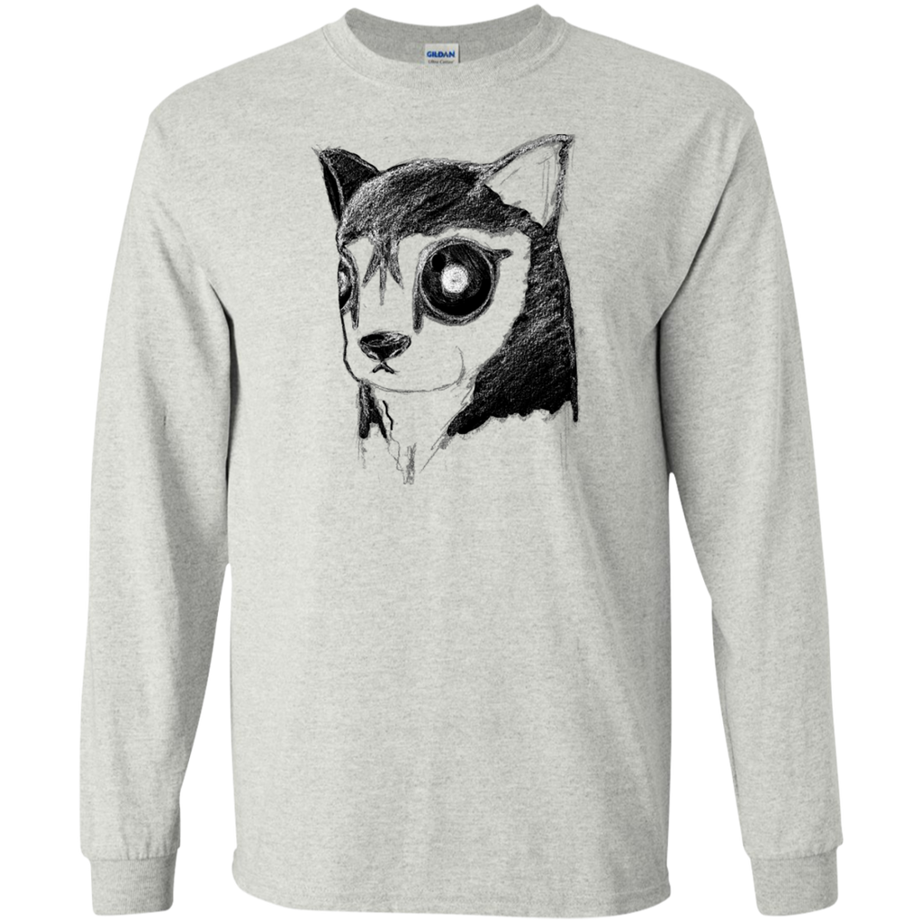 creepy husky dog stare inverted T-Shirt
