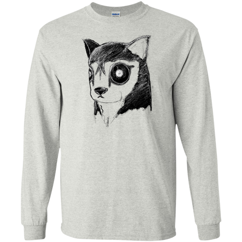 creepy husky dog stare inverted T-Shirt