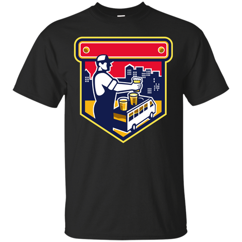 bartender beer city van crest retro T-Shirt