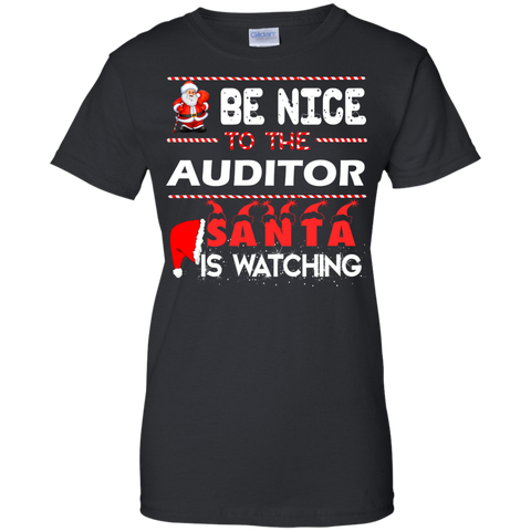 be nice to the auditor santa is watching sweater, T-Shirt