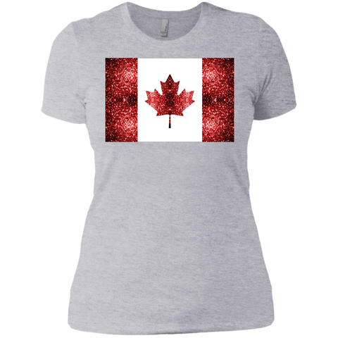 canada flag red sparkles T-Shirt