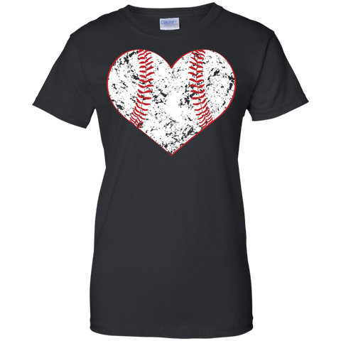 baseball heart, softball mom, mother gift custom T-Shirt
