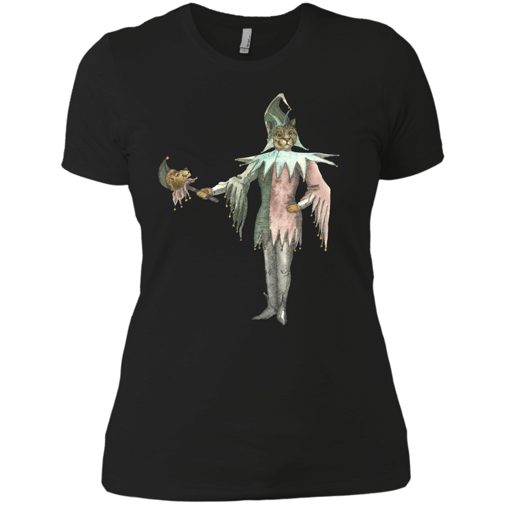 clown cat with lion stick t- T-Shirt