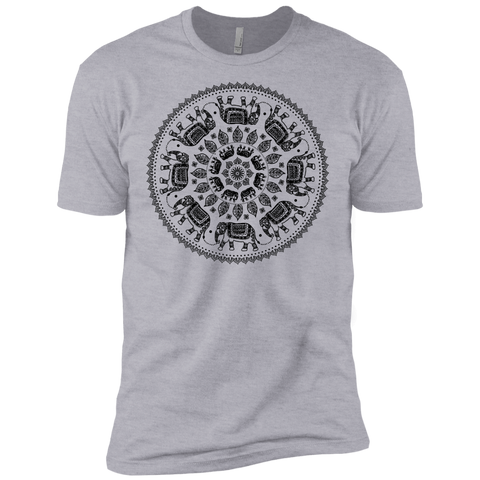 circling elephants mandala (on white) sweatshirt T-Shirt