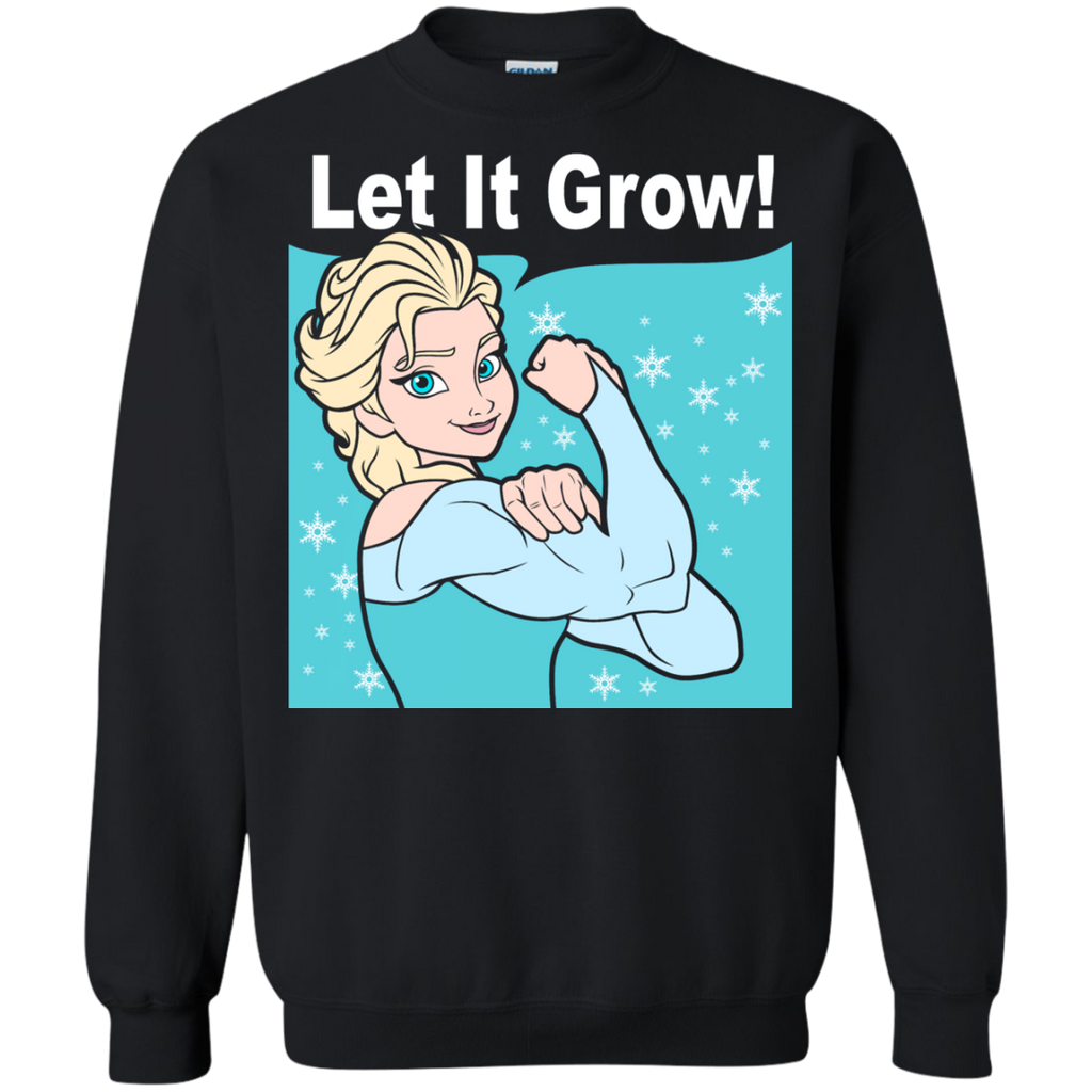 funny gym elsa let it grow fitness T-Shirt