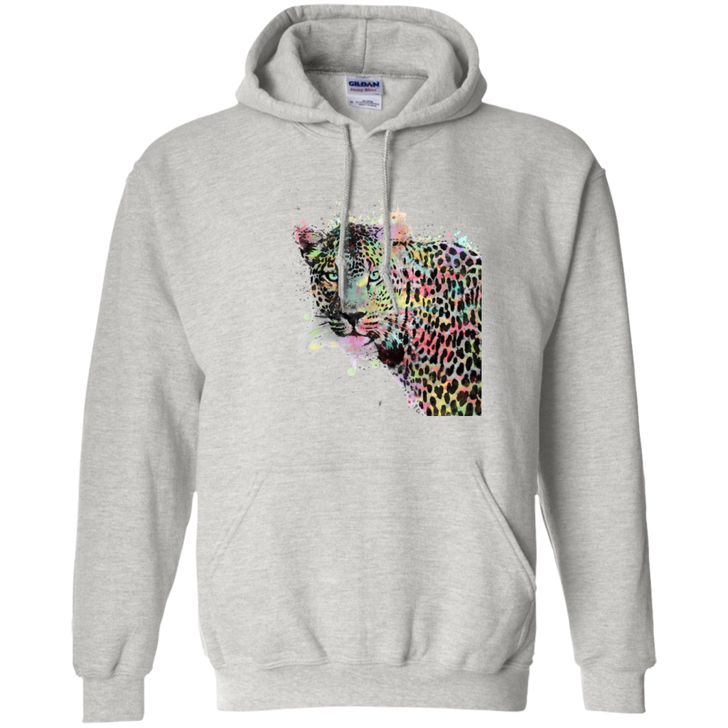 cool leopard animal watercolor splatters abstract paint sweatshirt T-Shirt