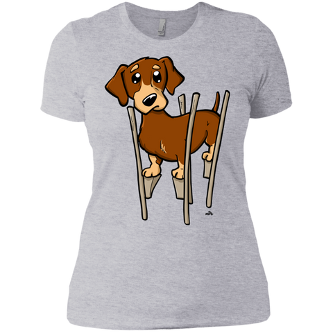 dachshund wiener cartoon dog T-Shirt