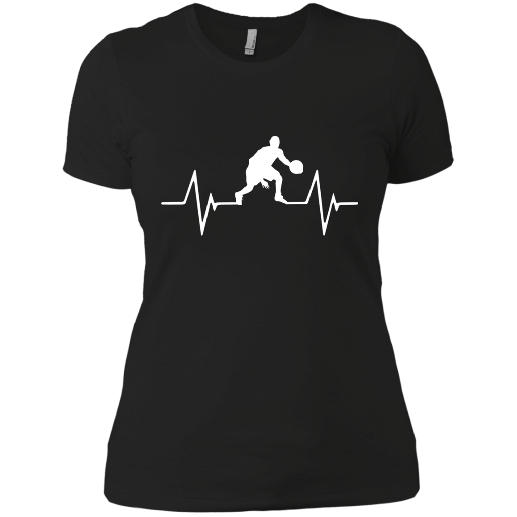 basketball heartbeat love T-Shirt