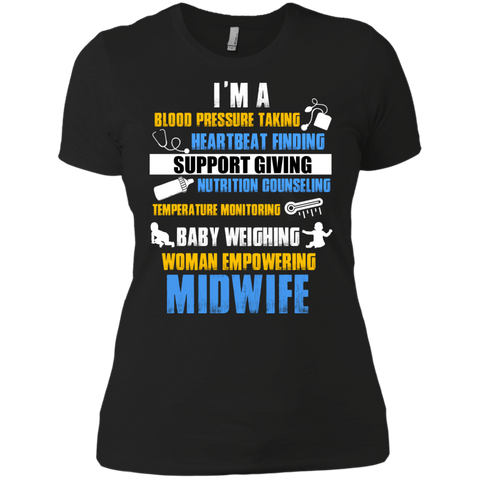 baby weighing woman empowering midwife T-Shirt