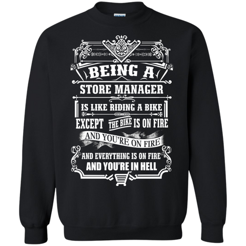 being a store manager is like riding a bike T-Shirt