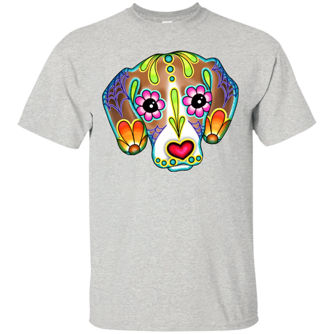 beagle - day of the dead sugar skull dog matching family T-Shirt