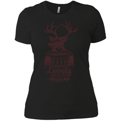 deer lovely sweater with men holiday sweater T-Shirt