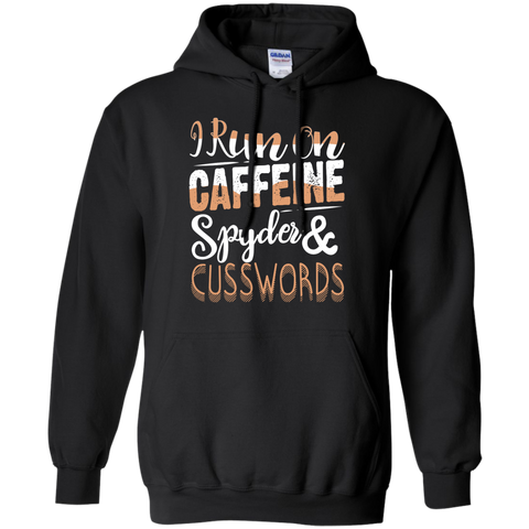 i run on caffeine spyder & cuss word T-Shirt