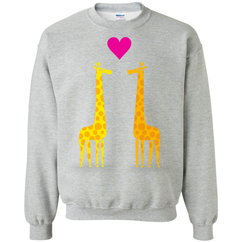 cute cartoon giraffe couple in love T-Shirt