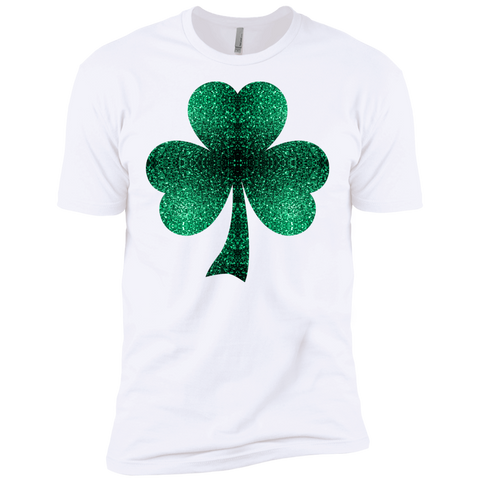 emerald green shamrock clover sparkles T-Shirt