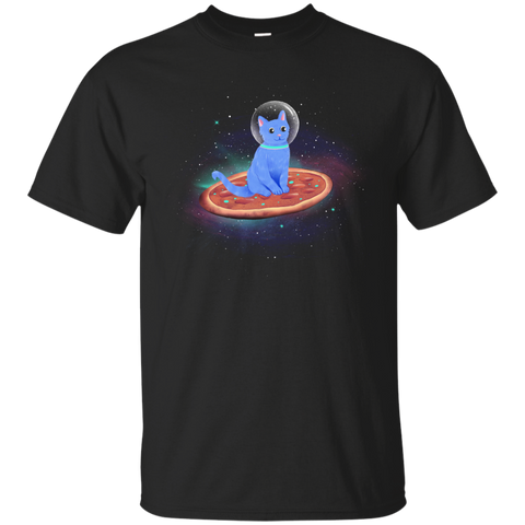 cat, pizza, space t- T-Shirt
