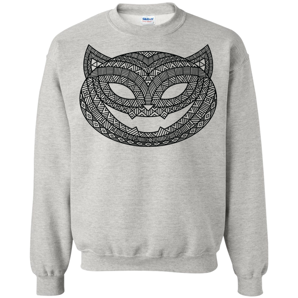 black patterned halloween cat sweatshirt