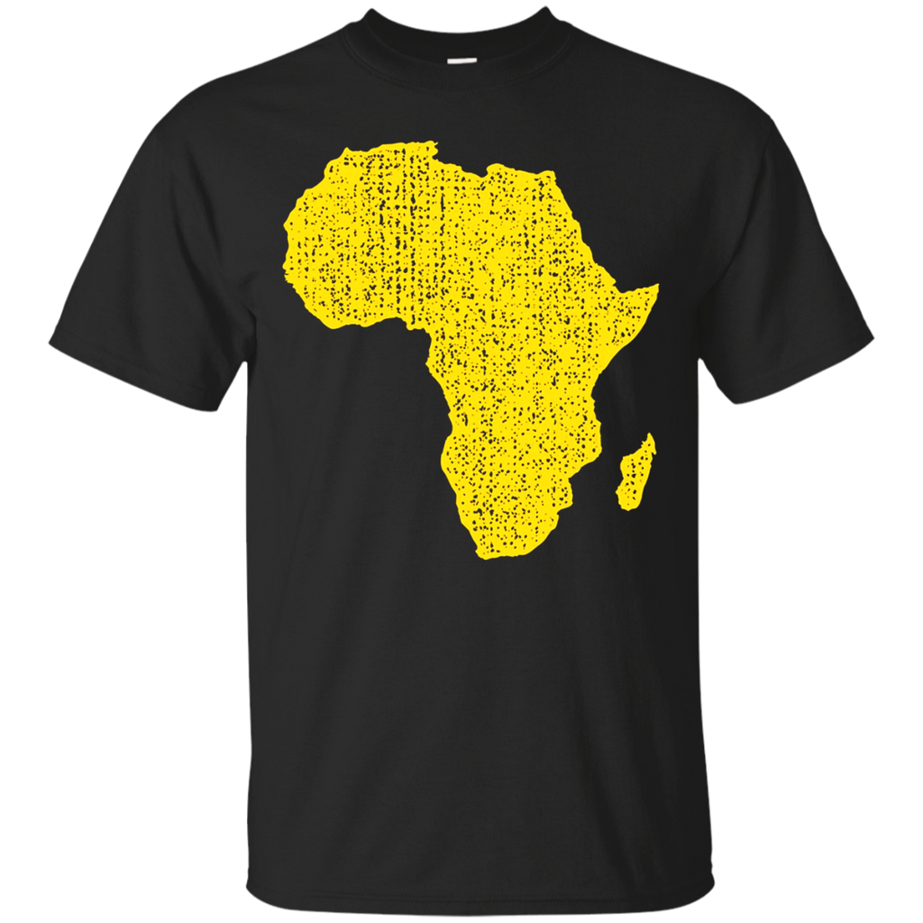 africa with african map distressed graphic T-Shirt