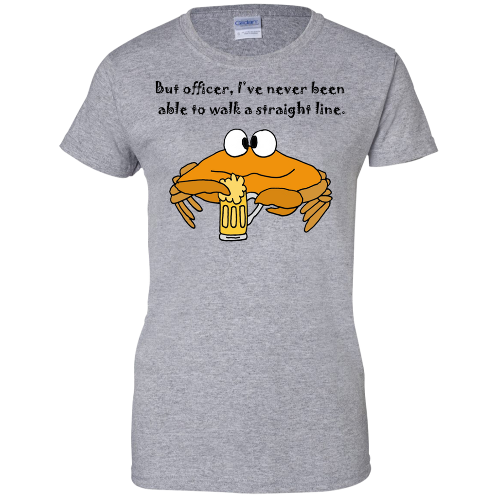 funny funky crab drinking beer cartoon T-Shirt