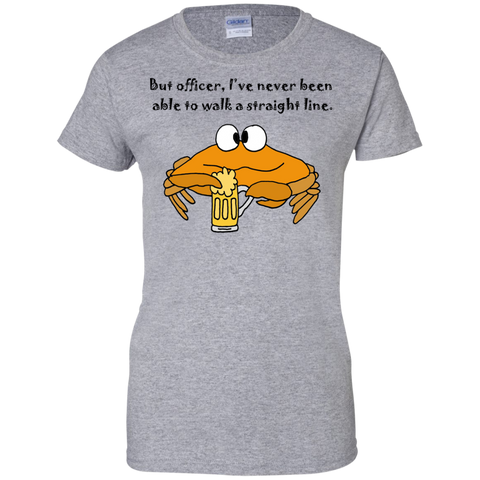 funny funky crab drinking beer cartoon T-Shirt