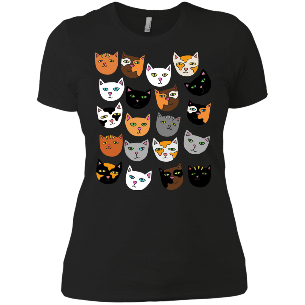 crazy cat lady pattern cats T-Shirt