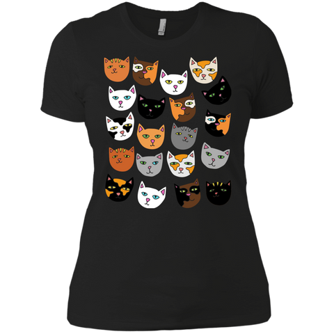 crazy cat lady pattern cats T-Shirt