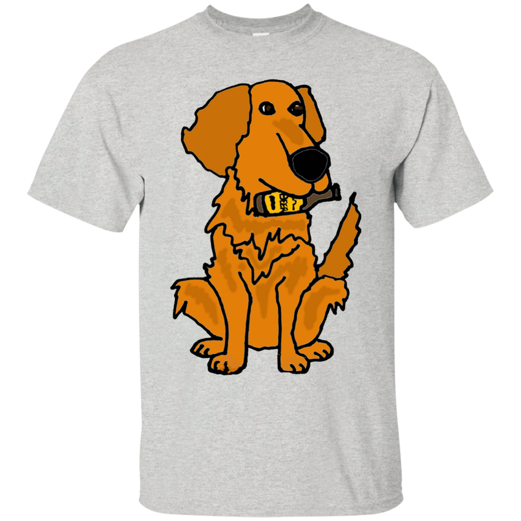 cool funny golden retriever dog with beer bottle T-Shirt