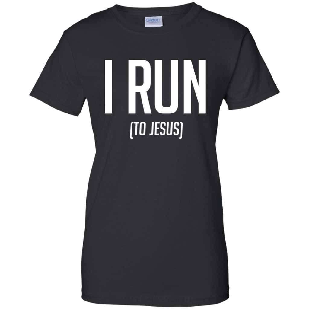 i run to jesus tanks/tees - running T-Shirt