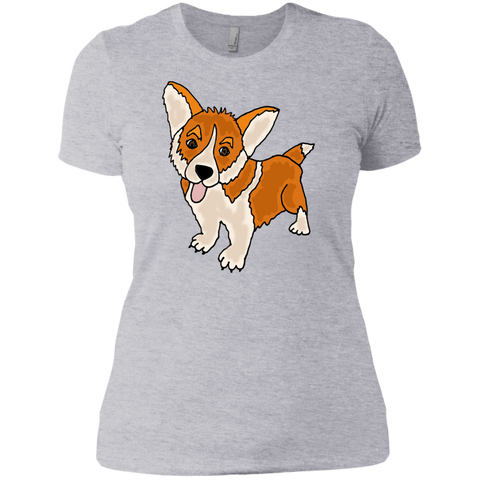 funny cool welsh corgi puppy dog art T-Shirt