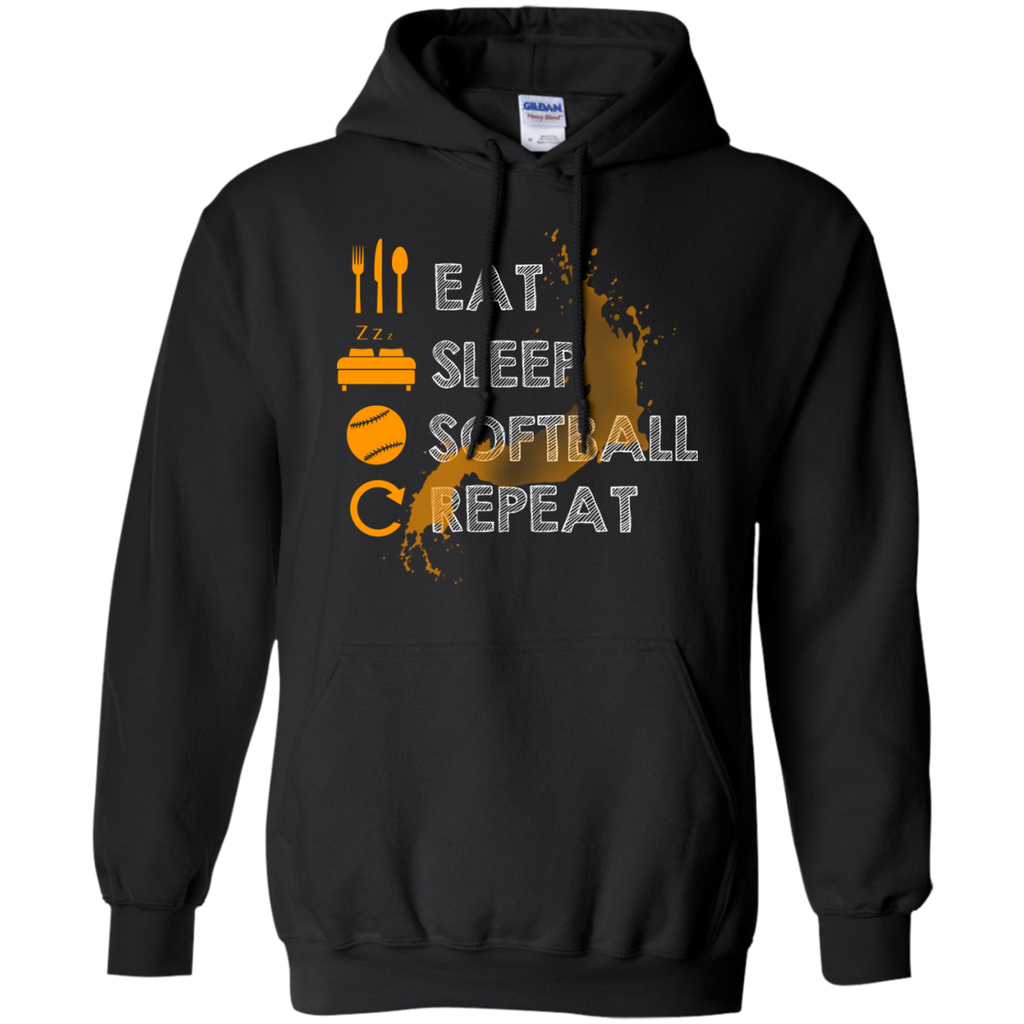 eat, sleep, softball and repeat T-Shirt