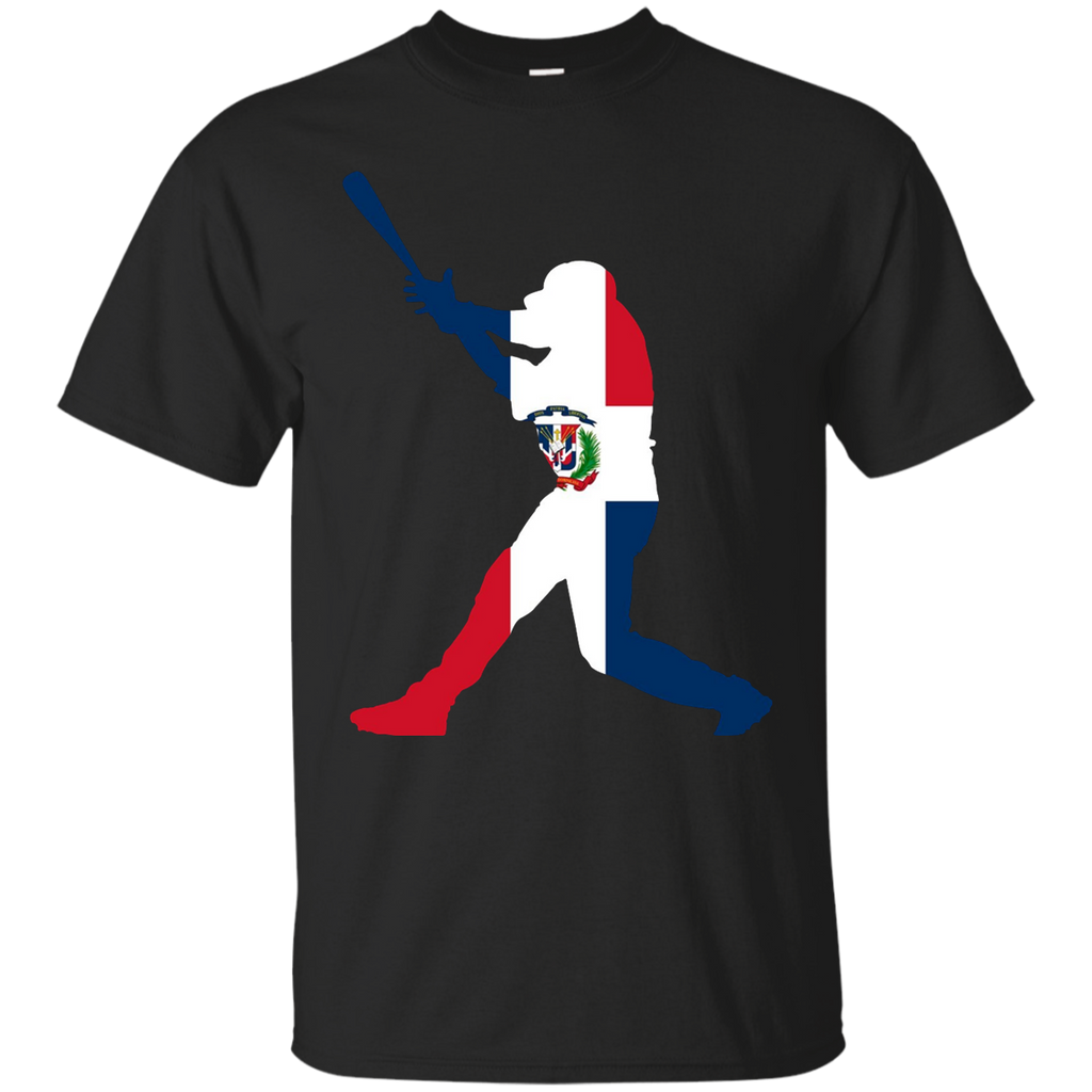 Dominican Republic Baseball Flag Shirt G200 Gildan Ultra Cotton T-Shirt