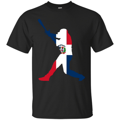 Dominican Republic Baseball Flag Shirt G200 Gildan Ultra Cotton T-Shirt