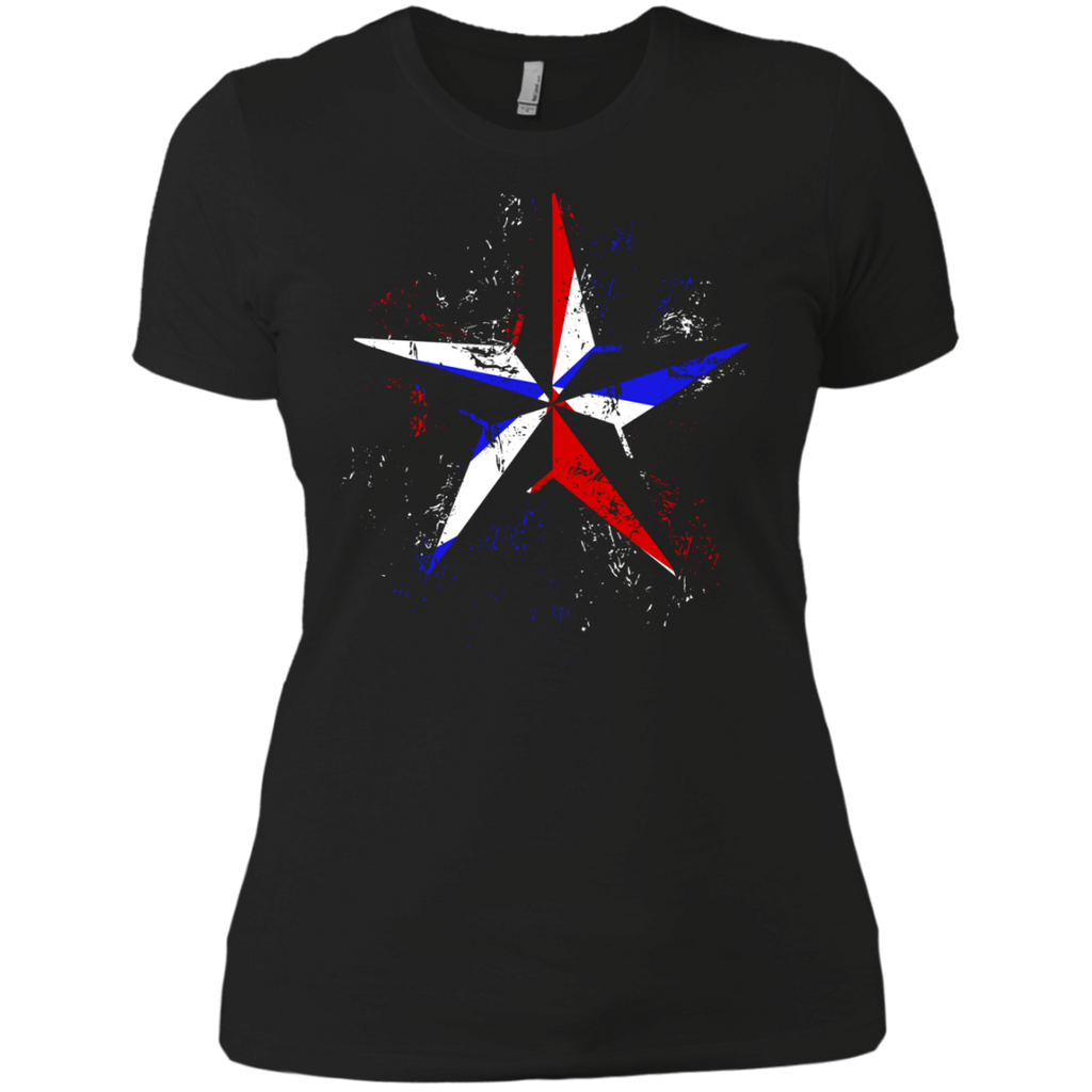 american flag nautical star - grunge T-Shirt