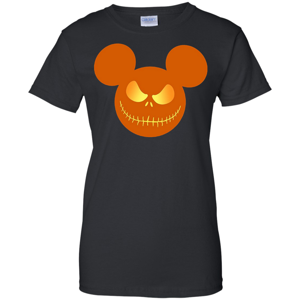 funny mickey halloween T-Shirt Ladies Custom