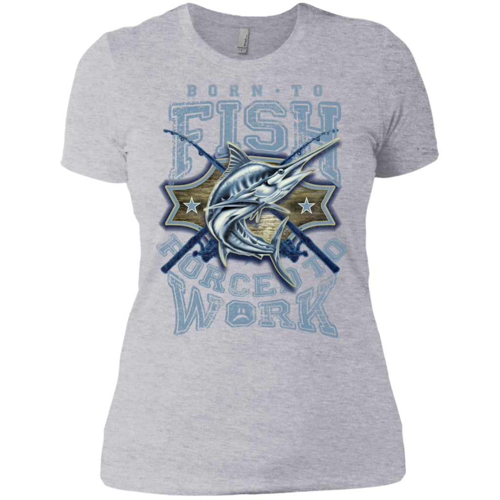 born to fish forced to work T-Shirt