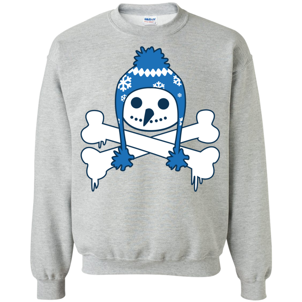 cute snowman skull winter art T-Shirt