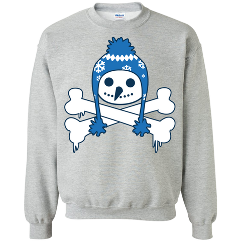 cute snowman skull winter art T-Shirt