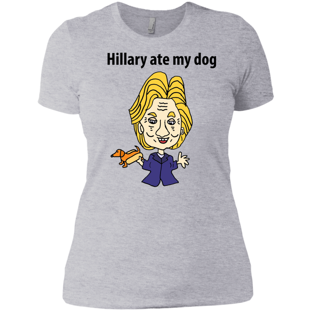 funny hillary ate my dog political cartoon sweatshirt T-Shirt