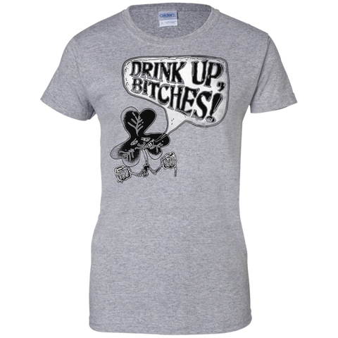 drink up bitches irish shamrock T-Shirt