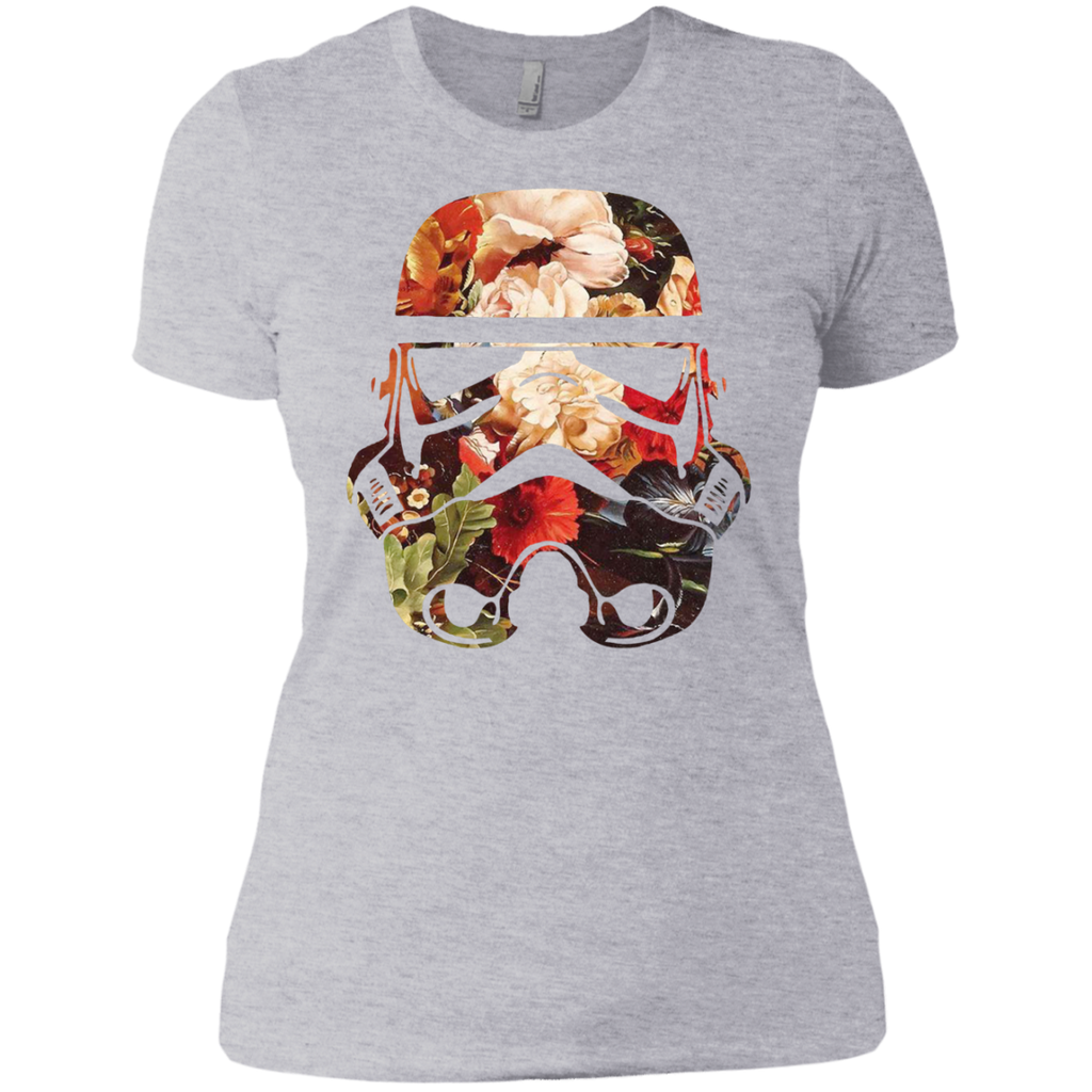 floral print stormtrooper T-Shirt