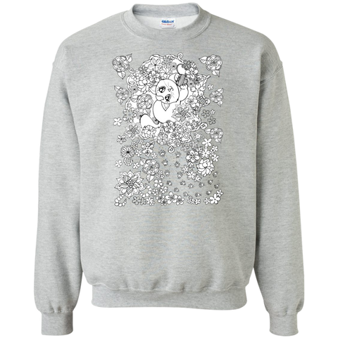 cat and flowers sweatshirt T-Shirt