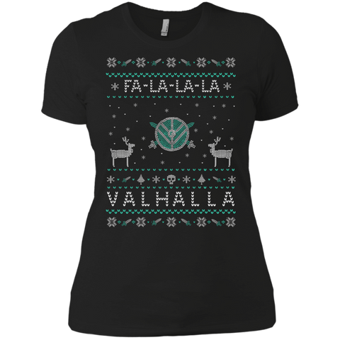 fa la la la valhalla ugly sweater holiday sweater T-Shirt