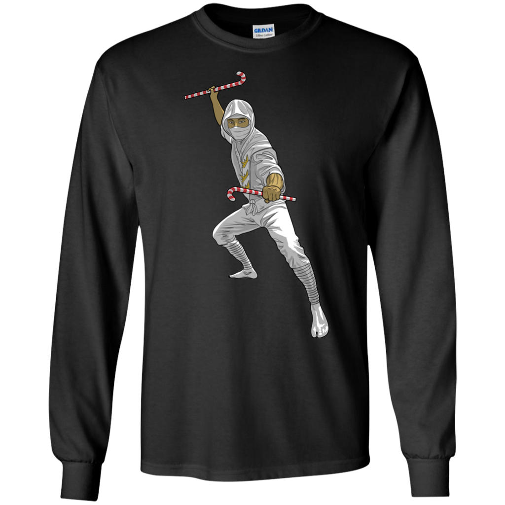 christmas ninja black and white holiday sweater T-Shirt