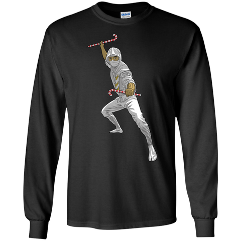 christmas ninja black and white holiday sweater T-Shirt